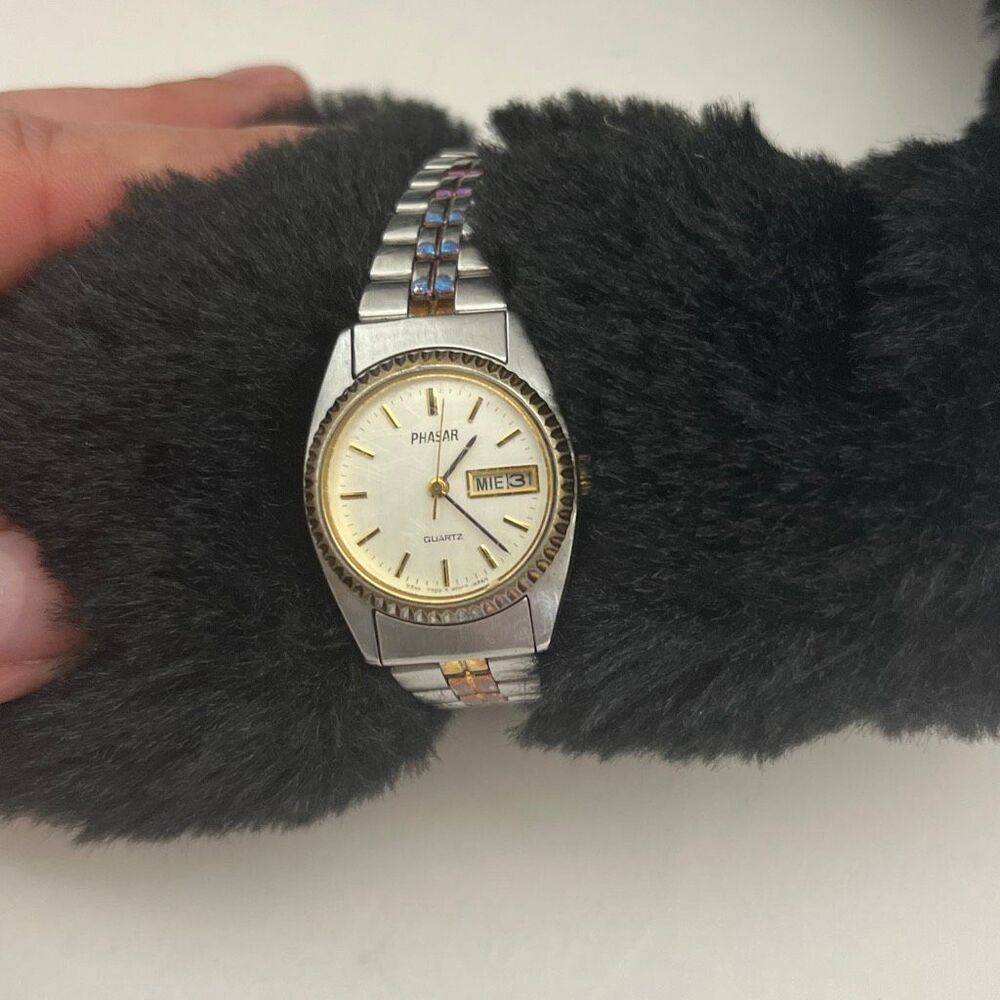 Phasar Women's Silver Gold Two Tone Water Resistant Wristwatch V248-0080‎